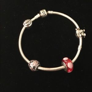 Pandora Iconic Charm Bracelet With Charms